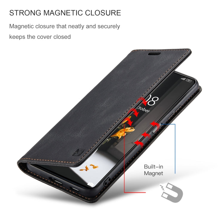 For Xiaomi Mi 11T /11T Pro AutSpace A01 Skin-feel Crazy Horse Leather Phone Case