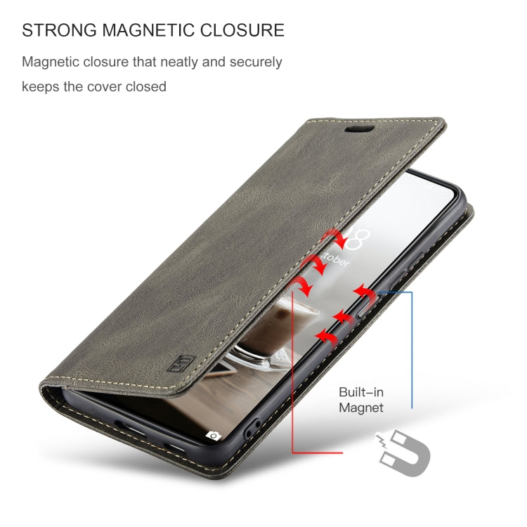 For Xiaomi Mi 11T /11T Pro AutSpace A01 Skin-feel Crazy Horse Leather Phone Case