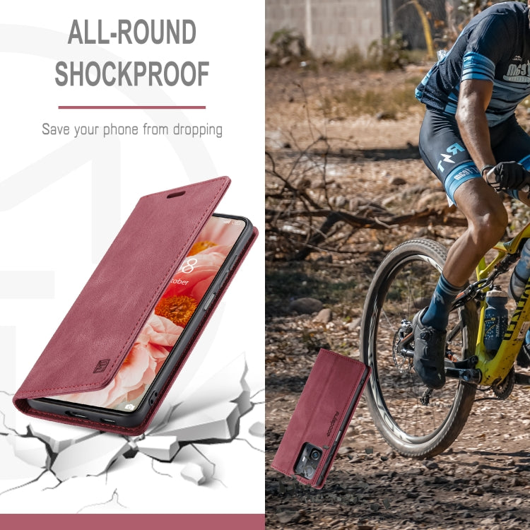 For Xiaomi Mi 11T /11T Pro AutSpace A01 Skin-feel Crazy Horse Leather Phone Case