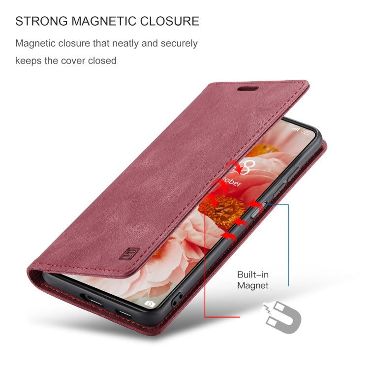 For Xiaomi Mi 11T /11T Pro AutSpace A01 Skin-feel Crazy Horse Leather Phone Case