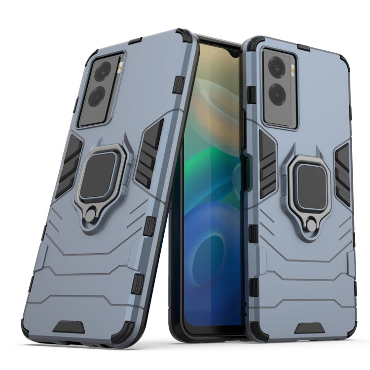 For vivo Y55s 5G Shockproof PC + TPU Holder Phone Case