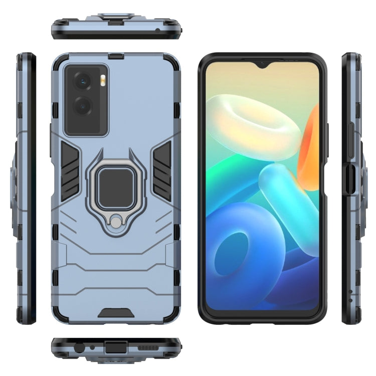 For vivo Y55s 5G Shockproof PC + TPU Holder Phone Case