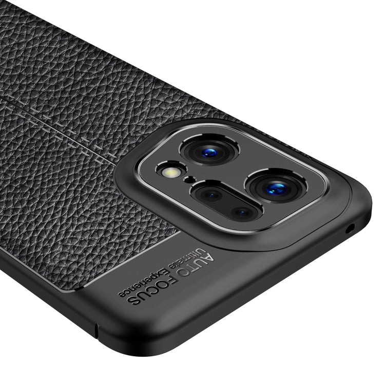 For OPPO Find X5 Pro Litchi Texture TPU Shockproof Phone Case