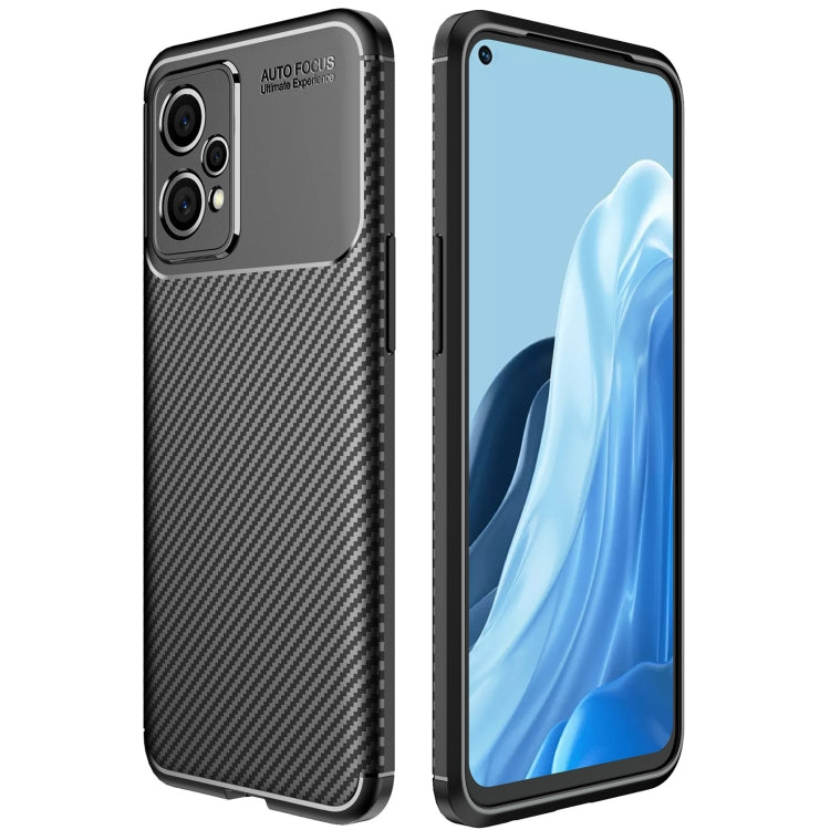 For OPPO Realme 9 Pro+ Carbon Fiber Texture Shockproof TPU Phone Case