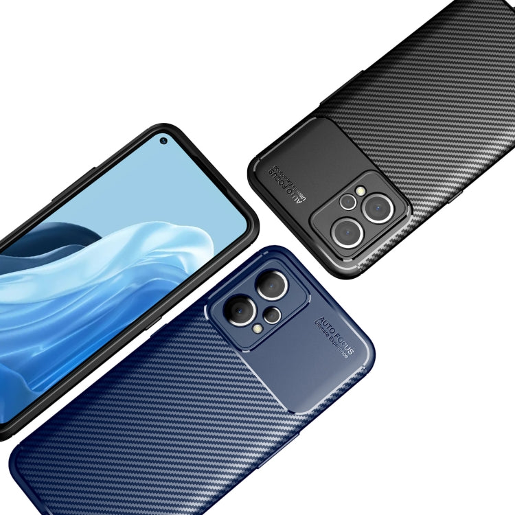 For OPPO Realme 9 Pro+ Carbon Fiber Texture Shockproof TPU Phone Case