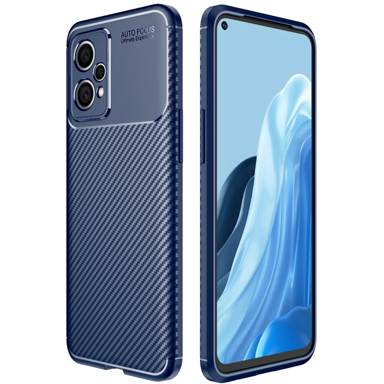 For OPPO Realme 9 Pro+ Carbon Fiber Texture Shockproof TPU Phone Case