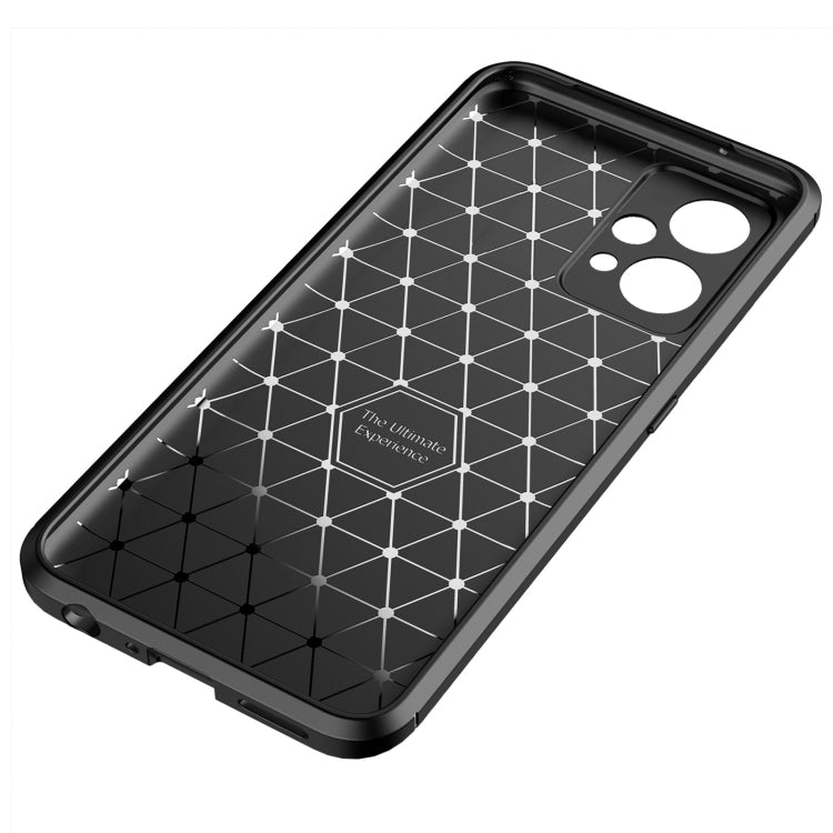 For OPPO Realme 9 Pro+ Carbon Fiber Texture Shockproof TPU Phone Case