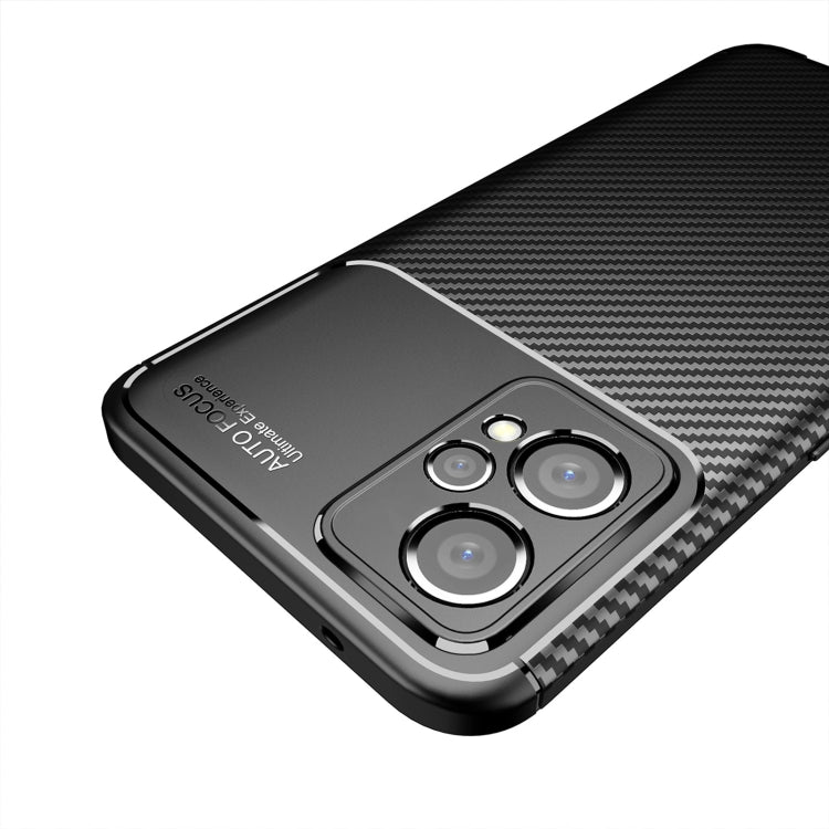 For OPPO Realme 9 Pro+ Carbon Fiber Texture Shockproof TPU Phone Case