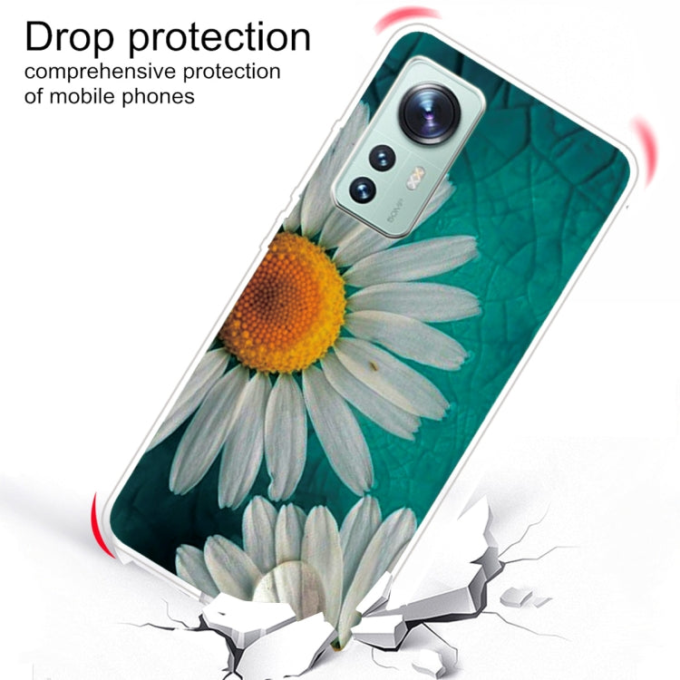 For Xiaomi 12 Pro Painted Transparent Shockproof TPU Protective Phone Case