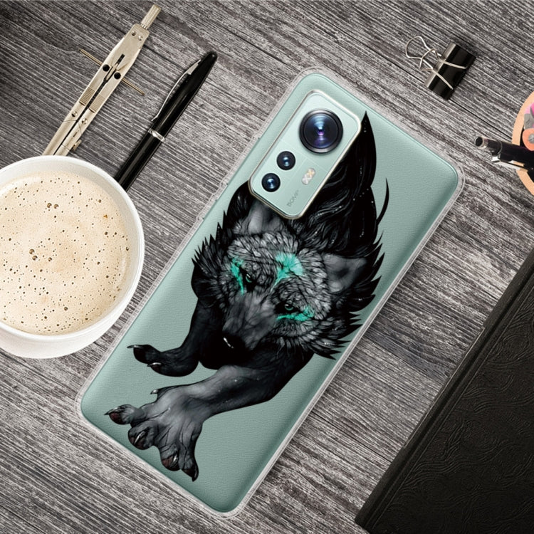 For Xiaomi 12 Pro Painted Transparent Shockproof TPU Protective Phone Case