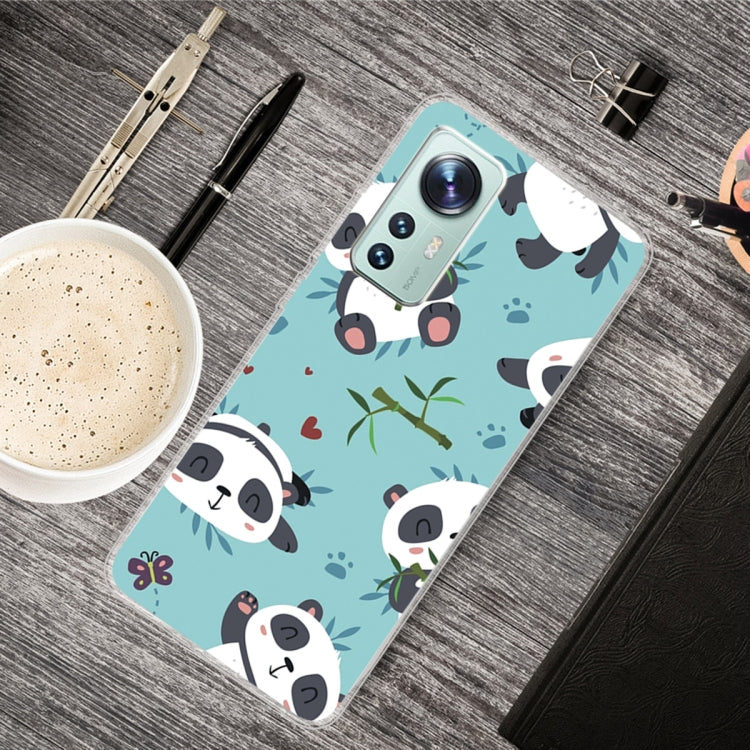 For Xiaomi 12 Pro Painted Transparent Shockproof TPU Protective Phone Case