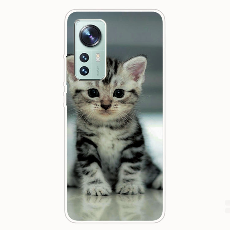 For Xiaomi 12 Pro Painted Transparent Shockproof TPU Protective Phone Case