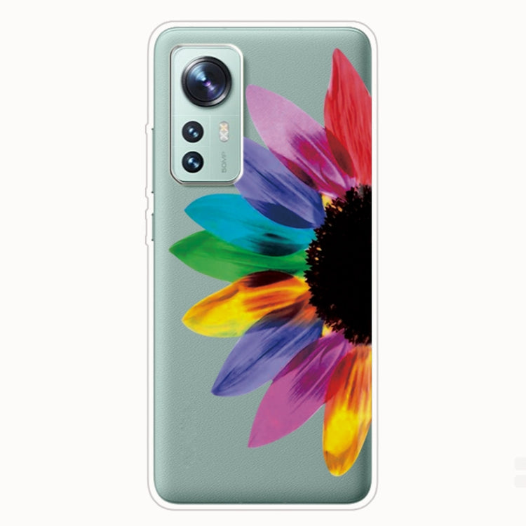 For Xiaomi 12 Pro Painted Transparent Shockproof TPU Protective Phone Case