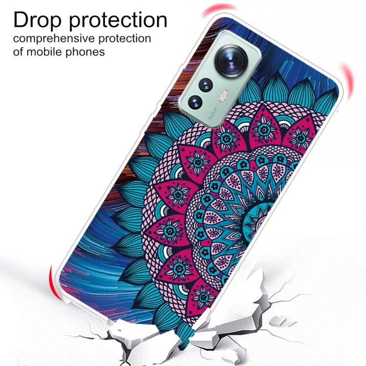 For Xiaomi 12 Pro Painted Transparent Shockproof TPU Protective Phone Case