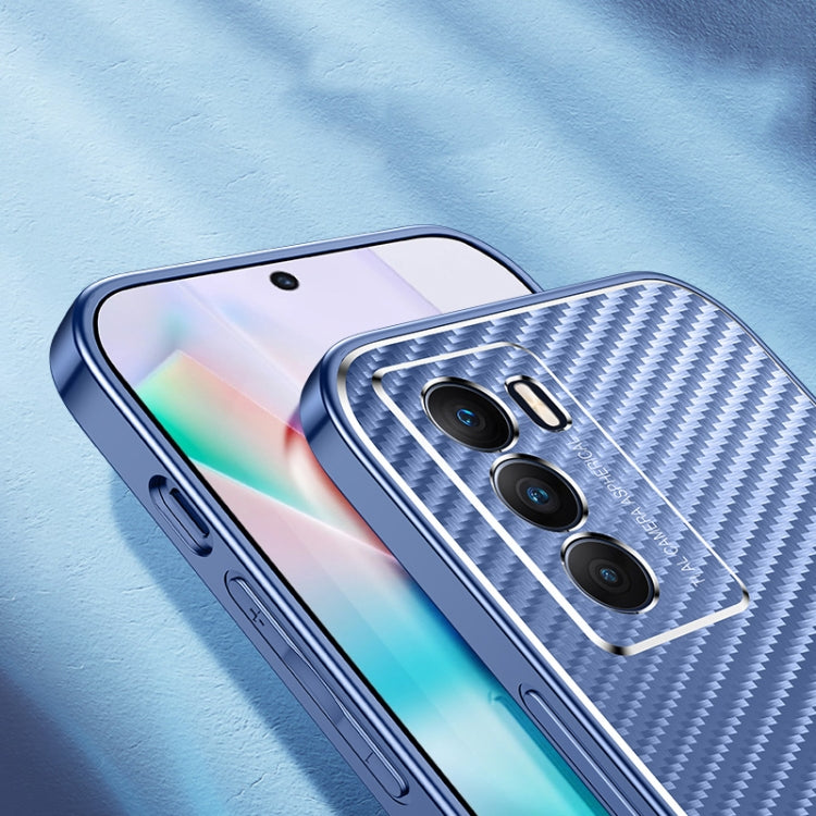 For vivo T1 4G Metal Frame Carbon Fiber Phone Case