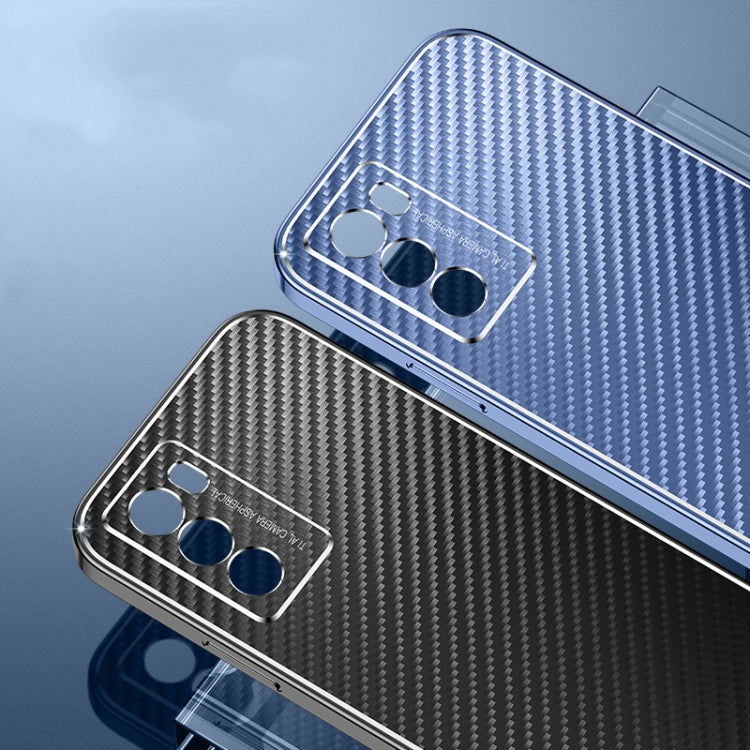 For vivo T1 4G Metal Frame Carbon Fiber Phone Case