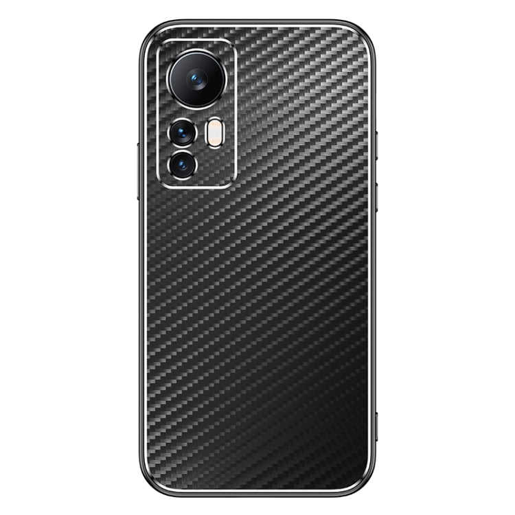 For Xiaomi 12 / 12X Metal Frame Carbon Fiber Phone Case