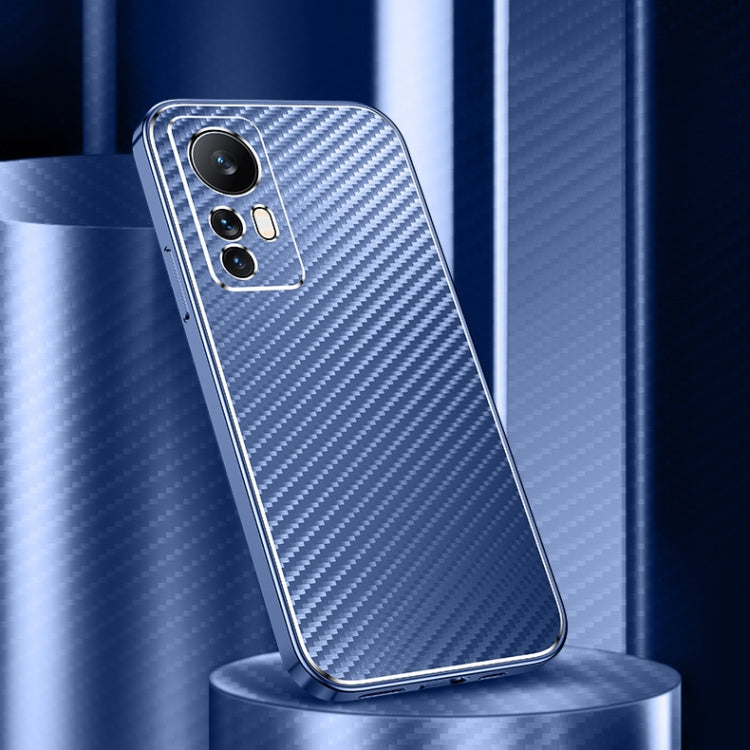 For Xiaomi 12 / 12X Metal Frame Carbon Fiber Phone Case