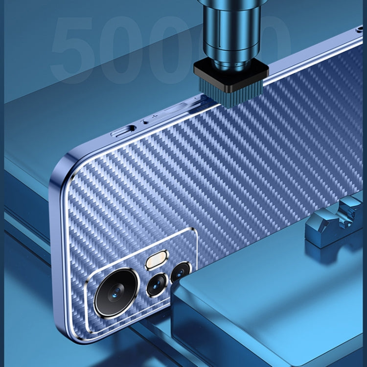 For Xiaomi 12 / 12X Metal Frame Carbon Fiber Phone Case