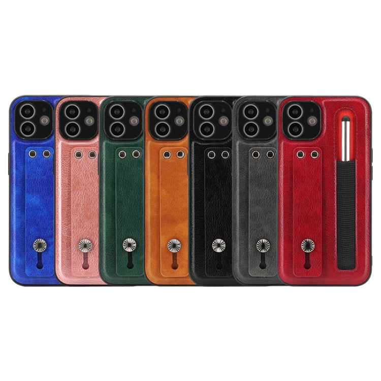 Leather Belt Shockproof Protective Phone Case with Touch Screen Pen & Holder For iPhone 11