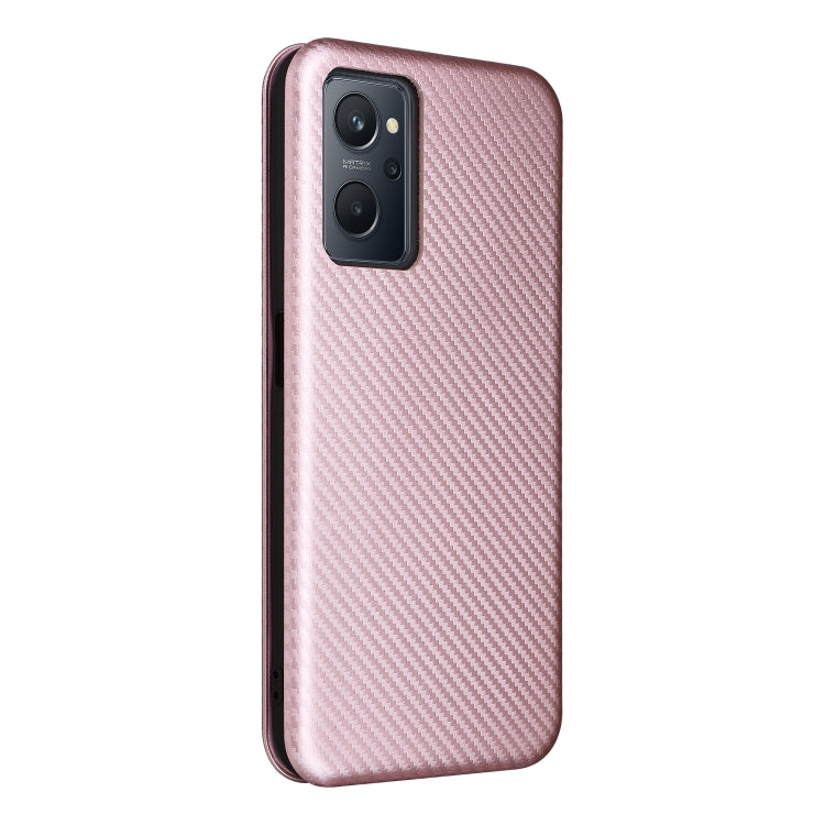 For OPPO Realme 9i / A36 Carbon Fiber Texture Horizontal Flip PU Phone Case