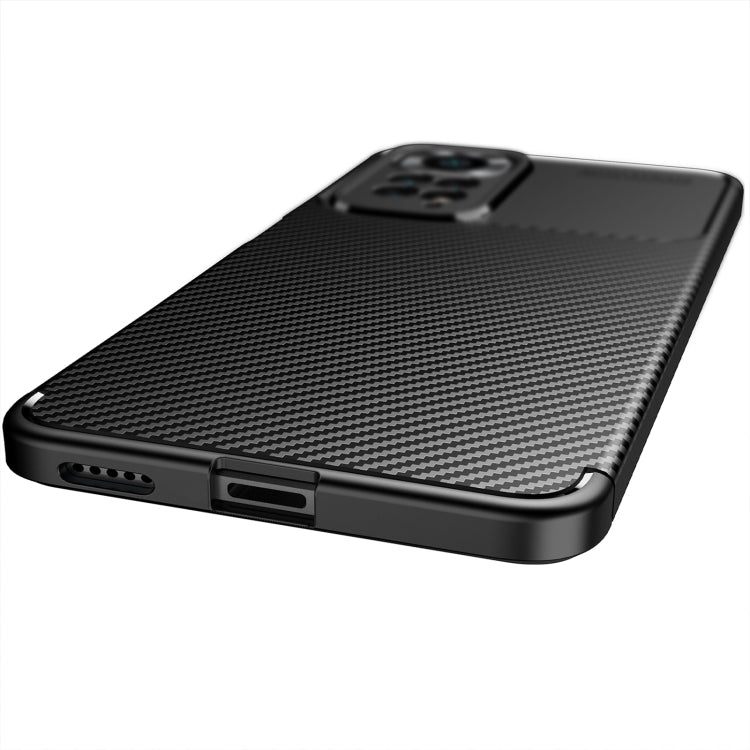 For Xiaomi Redmi Note 11 Pro Overseas Version Carbon Fiber Texture Shockproof TPU Phone Case