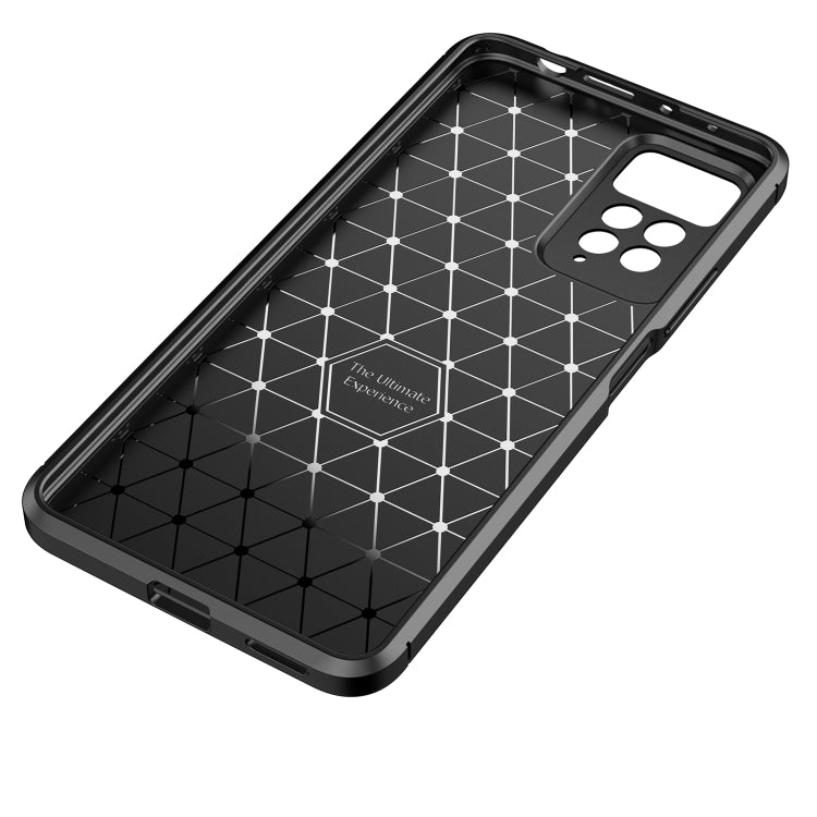 For Xiaomi Redmi Note 11 Pro Overseas Version Carbon Fiber Texture Shockproof TPU Phone Case