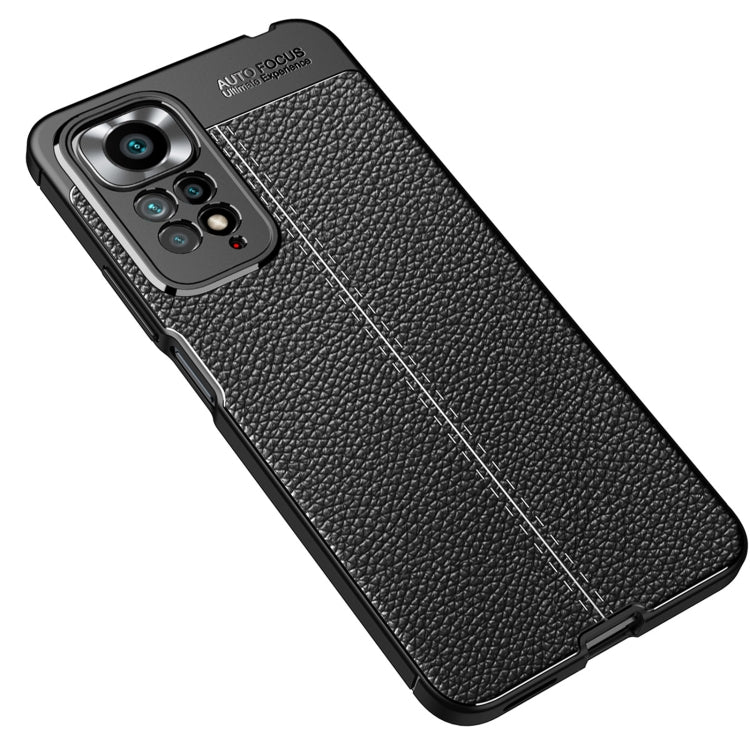 For Redmi Note 11 Pro Overseas Version Litchi Texture TPU Shockproof Phone Case