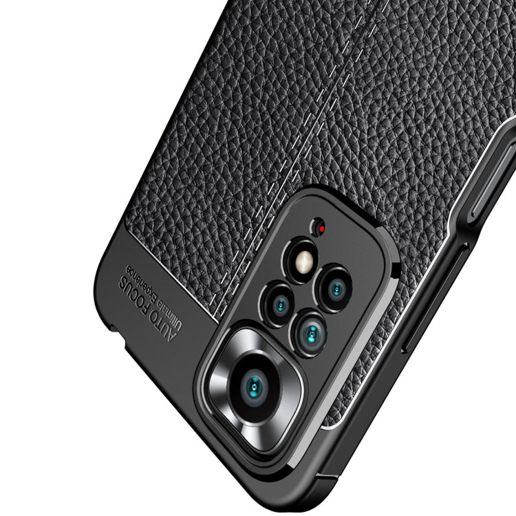 For Redmi Note 11 Pro Overseas Version Litchi Texture TPU Shockproof Phone Case