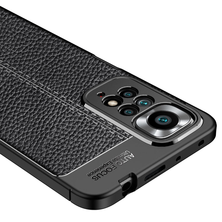 For Redmi Note 11 Pro Overseas Version Litchi Texture TPU Shockproof Phone Case