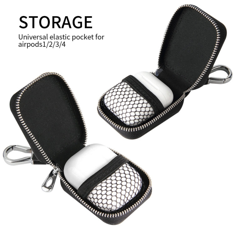 Leather Earphone Protective Case with Hook For Airpods 3 / Airpods Pro / Airpods 1 / 2