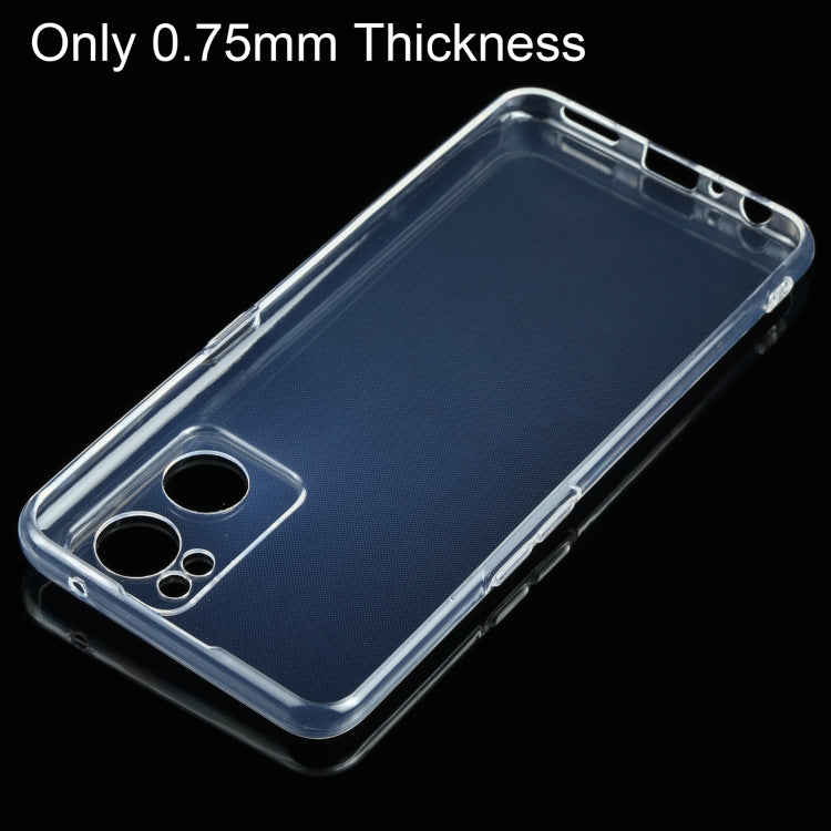 For OPPO Reno7 5G / Find X5 Lite Foreign 0.75mm Ultra-thin Transparent TPU Phone Case