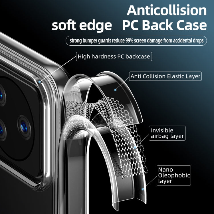 For Xiaomi Redmi K50 Crystal PC + TPU Phone Case