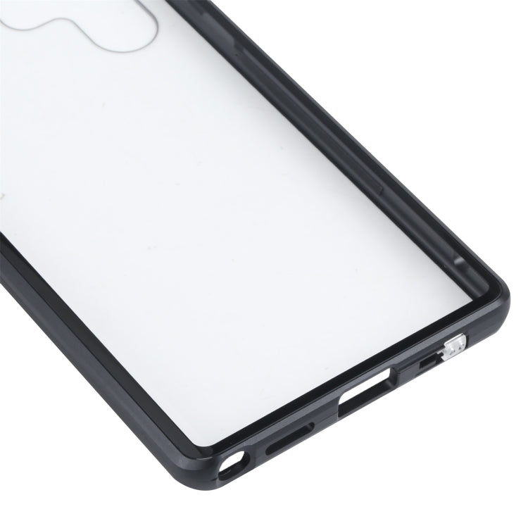 For Samsung Galaxy S22 Ultra 5G HD Magnetic Metal Tempered Glass Phone Case