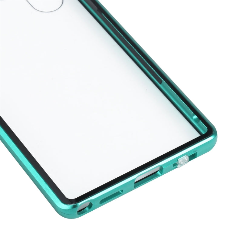 For Samsung Galaxy S22 Ultra 5G HD Magnetic Metal Tempered Glass Phone Case