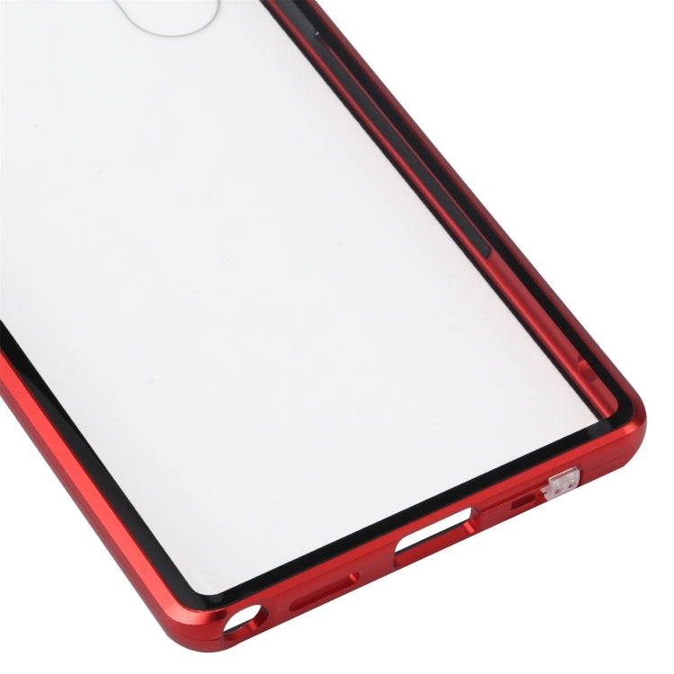 For Samsung Galaxy S22 Ultra 5G HD Magnetic Metal Tempered Glass Phone Case