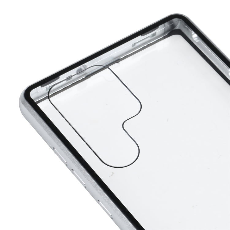 For Samsung Galaxy S22 Ultra 5G HD Magnetic Metal Tempered Glass Phone Case