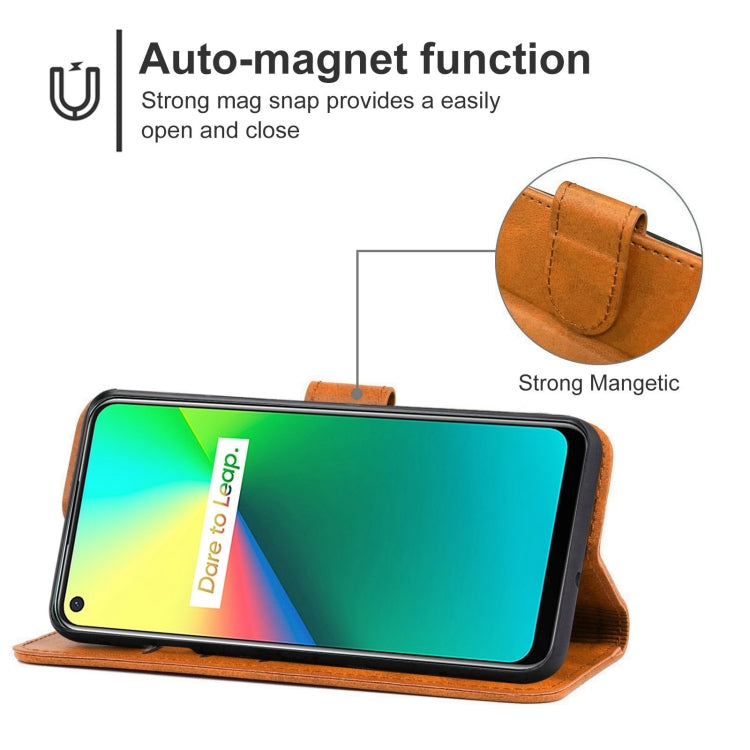 Leather Phone Case For OPPO Realme 7i