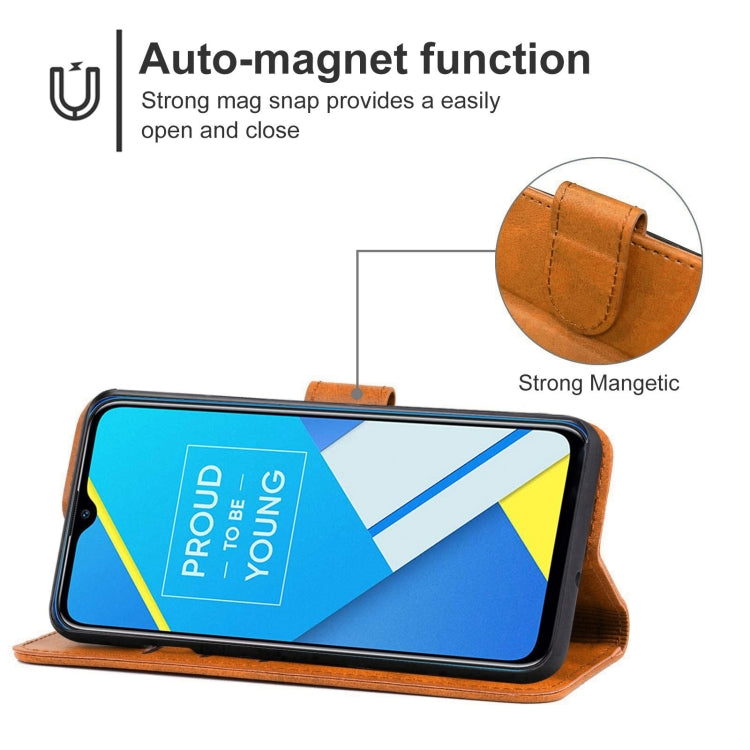 Leather Phone Case For OPPO Realme C2 2020