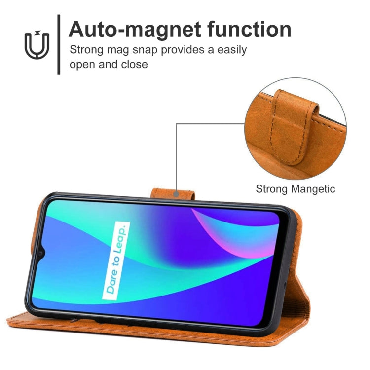 Leather Phone Case For OPPO Realme C15