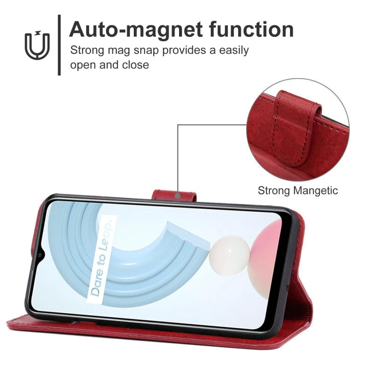 Leather Phone Case For OPPO Realme C21