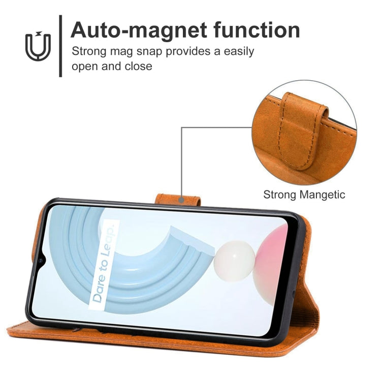 Leather Phone Case For OPPO Realme C21