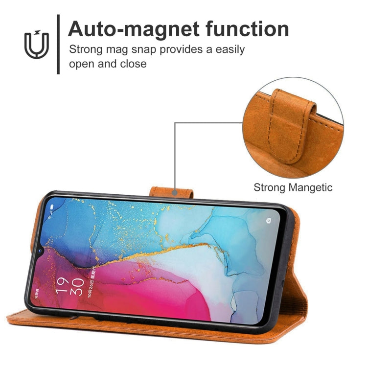 Leather Phone Case For OPPO Reno3 5G