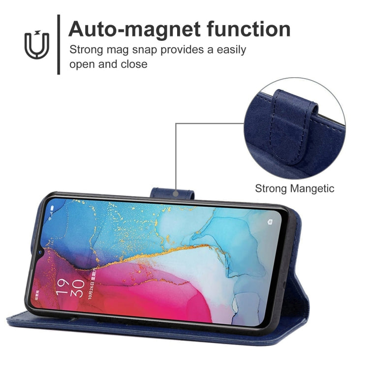 Leather Phone Case For OPPO Reno3 5G