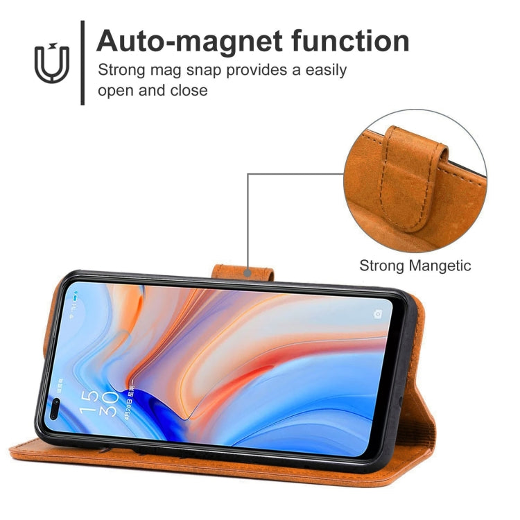 Leather Phone Case For OPPO Reno4 5G