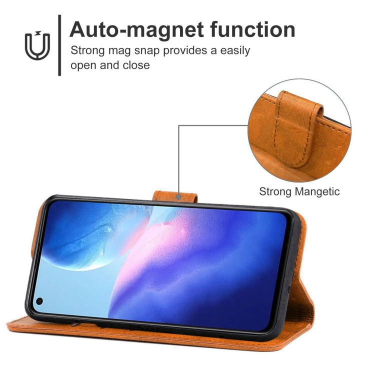 Leather Phone Case For OPPO Reno5 4G