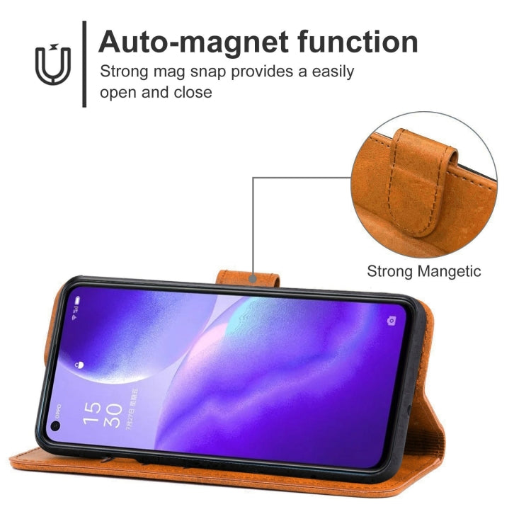 Leather Phone Case For OPPO Reno5 5G