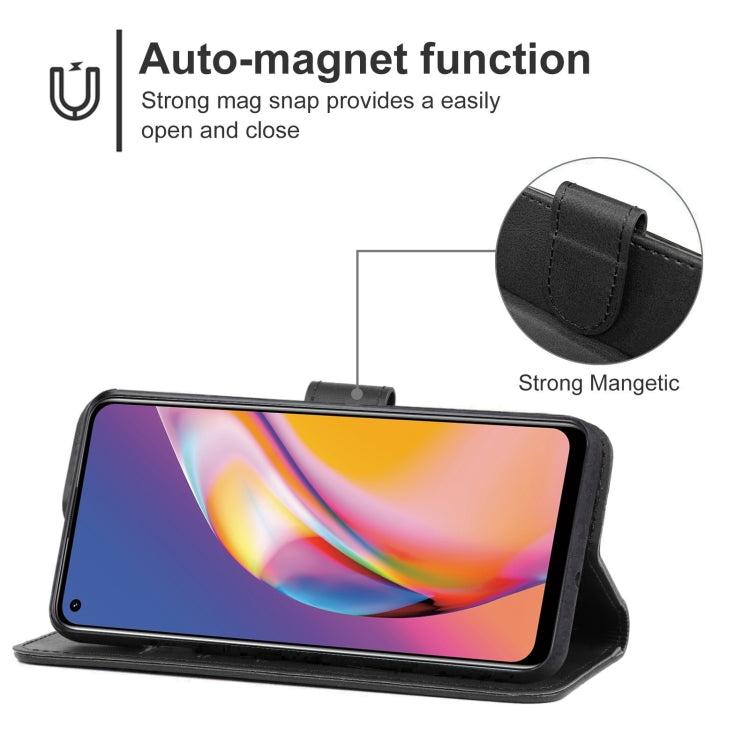 Leather Phone Case For OPPO Reno5 F