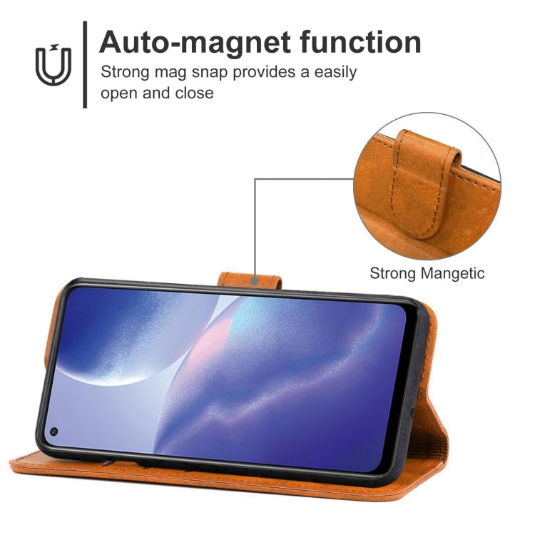 Leather Phone Case For OPPO Reno5 Z