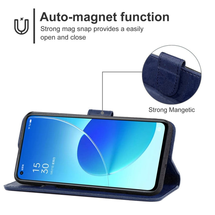 Leather Phone Case For OPPO Reno6 5G